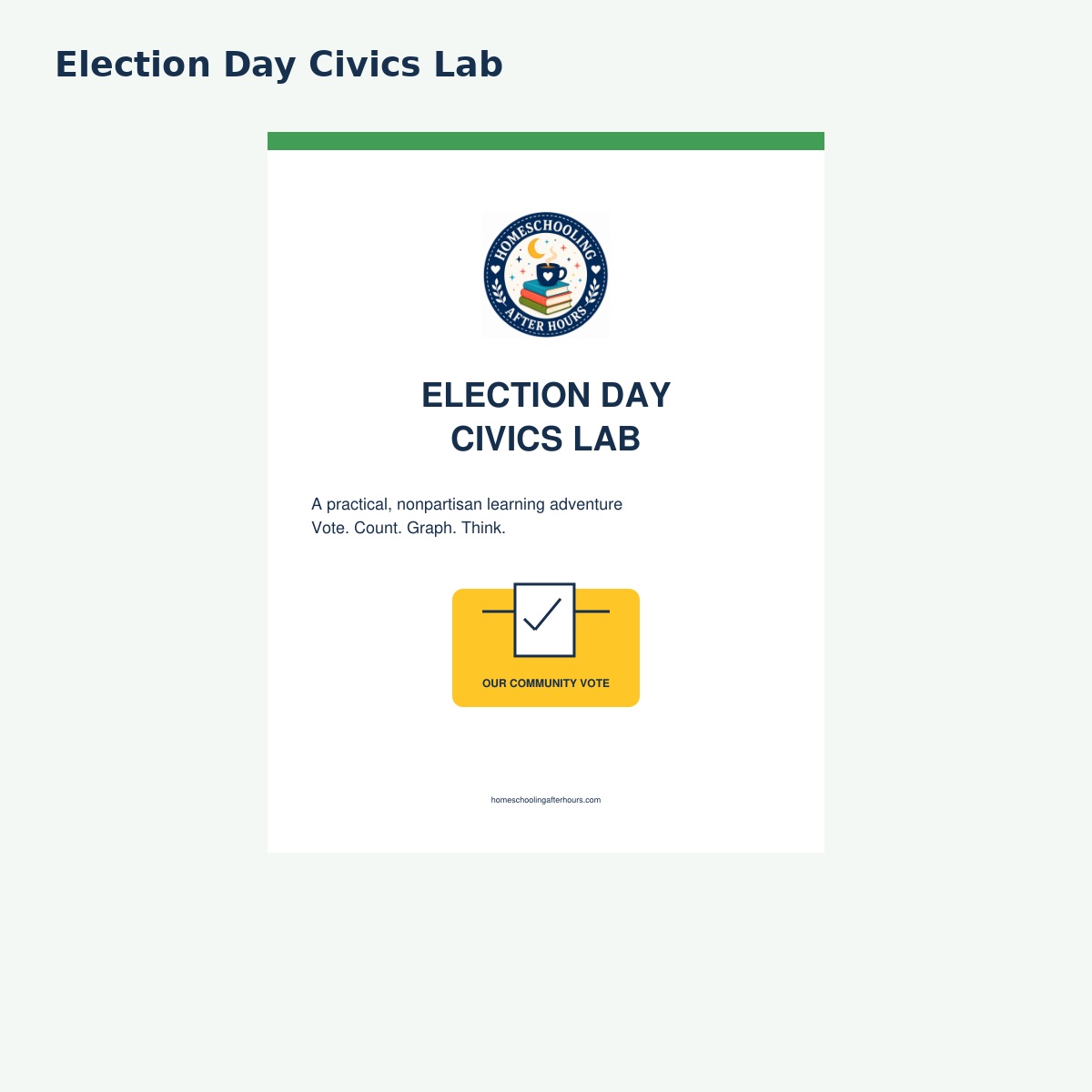 Teaching Kids About Voting: More Than Choosing a President